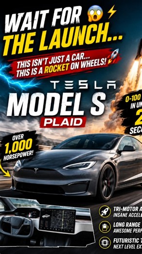 Tesla Model S Plaid – Faster Than a Supercar? 😱⚡ #shorts