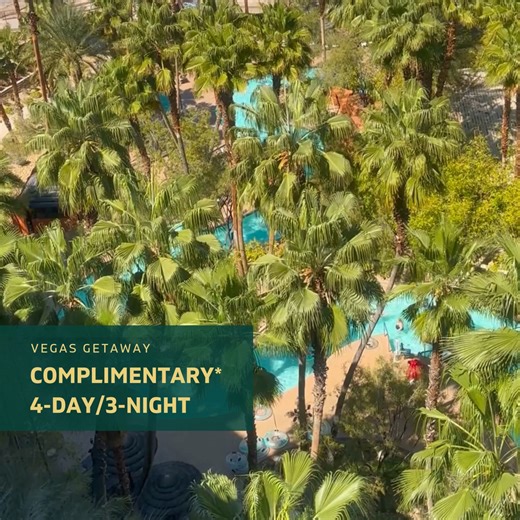 Escape to a tropical oasis just minutes from the Strip. Your 4-day / 3-night complimentary stay at Tahiti Village includes a private suite, plush king bed, and our amazing lazy river. Vegas excitement, island serenity. Check if you qualify now spots are limited! | Tahiti Village