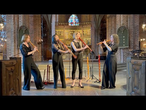Woodpeckers Recorder Quartet play Allegro from Vivaldi's Concerto in C Major RV 443
