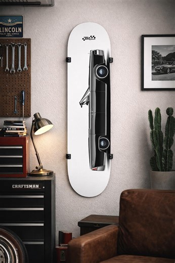 1965 Continental Convertible Art Deck, Lincoln Hot Rod Garage Art, Drop Top Lincoln Skateboard Artdeck, Gift for Old School Car Collector V3 - Etsy