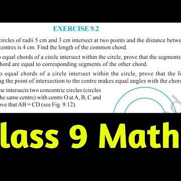 Class 9 Maths Exercise 9.2 Q3 | Circles Class 9 Maths Chapter 9 Exercise 9.2