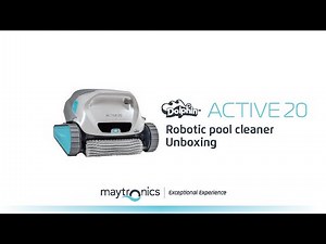 Maytronics Dolphin Active 20 robotic pool cleaner unboxing – US outlet