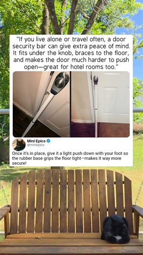 TRAVEL SAFETY! 🛏️ The Door Bar That Keeps You Secure #travel