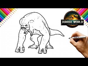 How to Draw D-Rex Easy Way | Jurassic World Rebirth