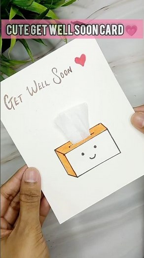 Cutest Get Well Soon Card DIY 💗✨