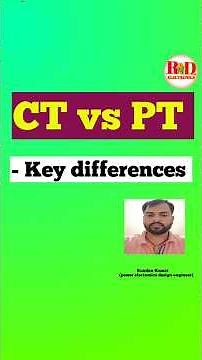 Difference Between CT and PT | CT vs PT #Electrical #Electronics #PowerSystem #Engineering
