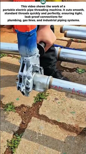 Portable Electric Pipe Threading Machine | Fast & Precise Thread Cutting