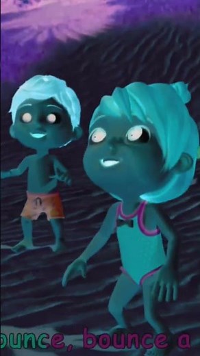 cocomelon says let's bounce, bounce, bounce a beach ball/ voice pitch effects