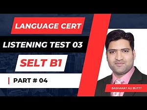 SELT B1 Listening Practice Test 3 | Part 4 Language Cert | Level B1