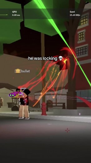 bullet caught locking in dahood 💀 #fyp #dahoodmod #dahood #roblox #bullet #atkdrizzy #funny #joke #lock #trend