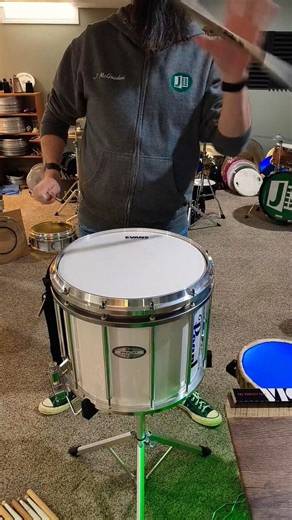 Pearl Birch Shell Finalist Marching Snare Drum Evans Hybrid #drumline #marchingband #marchingsnare