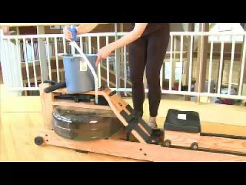 How to Row with WaterCoach - Adding Water and Chlorine Tablet to the WaterRower Tank