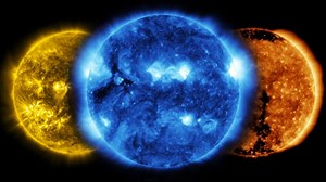 95K views · 5.3K reactions | From Earth, the Sun looks like a bright glaring object in the sky. But from space, NASA’s Solar Dynamics Observatory (SDO) sees the Sun in a rainbow of colors!  SDO studies the Sun in different wavelengths of light to better understand how our Sun behaves, and since the spacecraft’s launch in 2010, it has taken millions of images of our star. | NASA Space Alerts | Facebook
