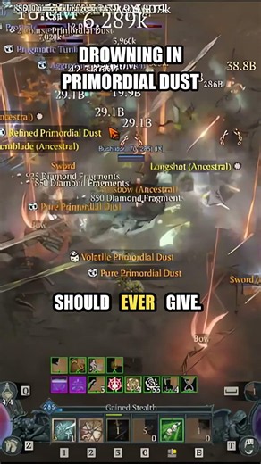 Torment 12 Helltide RAINS Primordial Dust 💀 #Shorts #Diablo4