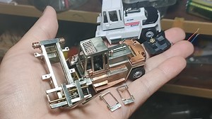 改装1/87比例RC全金属叉车终于进入收尾阶段