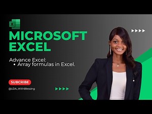Working with advance array functions in excel.