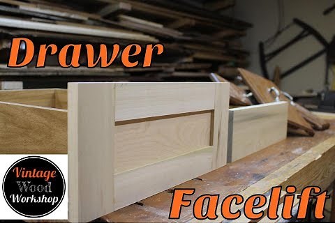 Building New Drawer Fronts. DIY Retrofit. How To. Kitchen Remodel #2. Vintage Wood Workshop