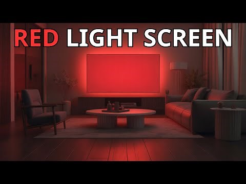 15 Minutes Pure RED Screen | Transform Your Room Now!