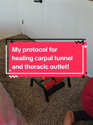 using an inversion table like this for traction is key to healing from carpal tunnel and thoracic outlet syndrome. This is my protocol let me show you! #carpaltunnel #carpaltunnelsyndrome #wristpain #tiktokcreatorpicks #homeexercise