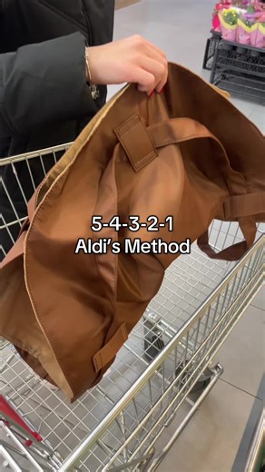 54321 Aldis method 🛒#groceryshopping #groceryhaul #grocerytotes