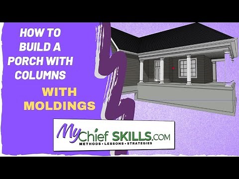 How to create a Porch with Columns Using Moldings in Chief Architect Premier