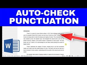 How to Auto-Check Punctuation in Microsoft Word (Easy Way!)
