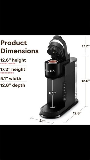 Black K-Cup Pod Coffee Maker|Fast Brew, Compact & Powerful🔥Check [Link 113] my Bio Link & Buy Now⬇️