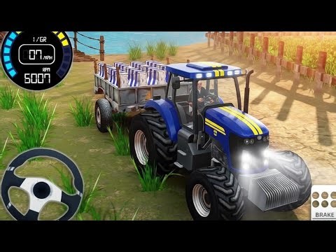 Real Tractor Pulling Simulator 🚜 | Offroad Tractor Driving Gameplay 3D | Play Verse KR GAMING