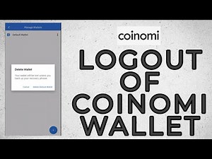 How to Logout of Coinomi Wallet | Sign-Out Coinomi Wallet