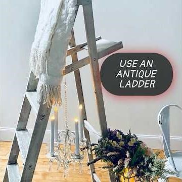 Antique Step Ladder For Vintage Display