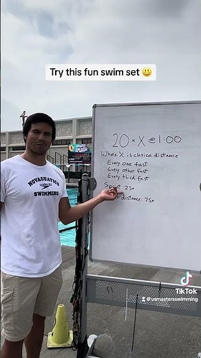 Here's a fun set from one of our Masters Swim Coaches!