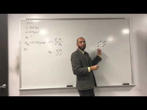 Face-Centered Cubic Unit Cell - Avogadro's Number From Density of Silver 003