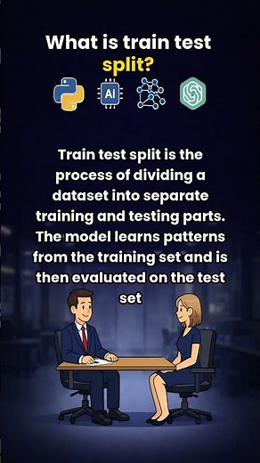 What is train test split? | DS Interview Question Every Candidate Should Know #DS...