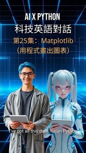 AIxPython科技英語對話第25集：Matplotlib
