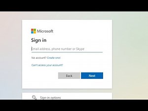 How to create Microsoft Account. Microsoft office account
