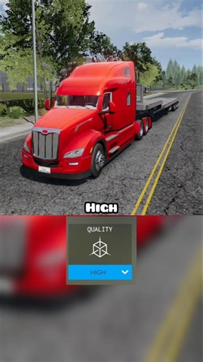 low,medium,high graphics in tsbr #tsbr #trucksimulator #toe3 #gaming #trucksimulatorbigrigs