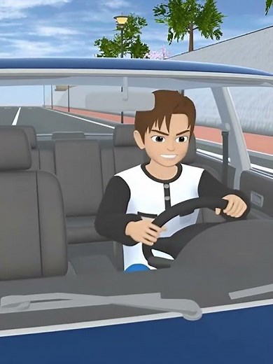 yota can't drive car properly #sakura#viral #gaming#sakuraschoolsimulator