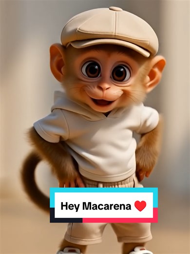 Yet again this monkey did Macarena dance again and made it viral now this song is super trending and getting viral on tiktok and every influencer globally is trying to copy this trend. this trending music, this trending dance #trending #viral #fyp #macarena #dance