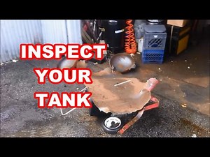 Maintain the Lethal Tank in your Shop -- Air Compressor Safety Keep it DRY / Inspect it