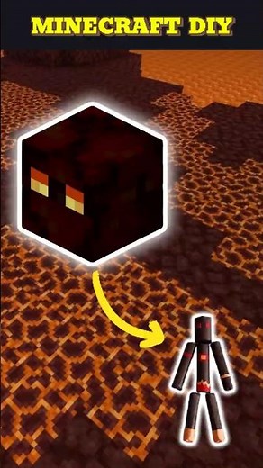 Minecraft Magma Papercraft #shorts #minecraft #diy #craft