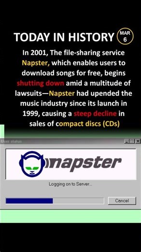 What is Napster? #musichistory #viral #nostalgia