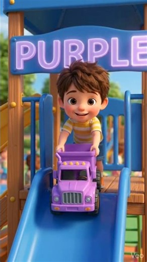 Learn Colors with Toys 🚛 | Baby Slides Truck Toy | Fun Learning for Kids#kidseducation #babylearning