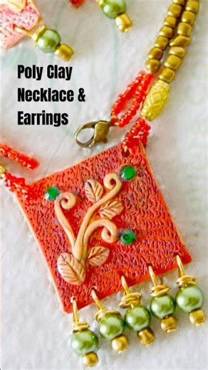 Polymer Clay Handmade Necklace/ Earrings