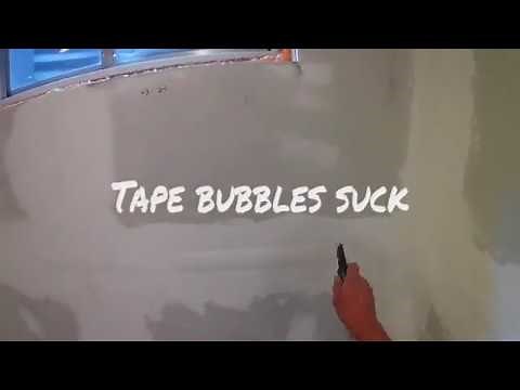 How to fix drywall tape bubbles