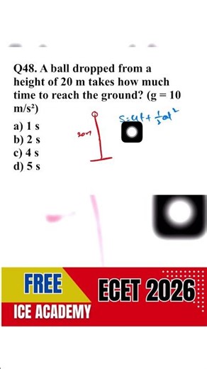 Ecet2026 free classes | physics & chemistry 🚀 | Q-30 ,#iceacademy,#ecet2026