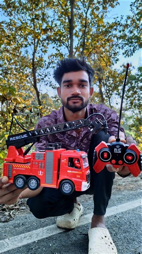 Rc Remote Control Fire Brigade Unboxing Video & Rescue Video Dekho 🚒💥 #shorts #fire