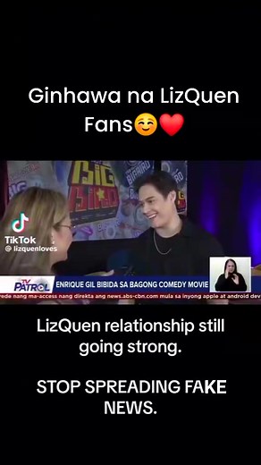 LizQuen is Still together 🫶❤️ kahit matagal natong interview atleast may nagpatunay na yung sa interview ni lola last month December 2024 nasa post ko last week. #EnriqueGil #LizaSoberano #LizQuen #fouryoupage #fypageシ #fypシ #reelstrending #reelsvideoシ #metamonitization #LizQuenForever | LizQuen Updates