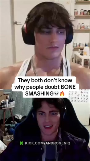 They both don’t know why people doubt BONE SMASHING💀🔥#bonesmashing#androgenic#mogger @androgenic