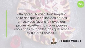 Recette Gâteau facile aux prunes et amandes - 750g.com