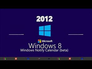 Windows 8 Windows Notify Calendar Beta